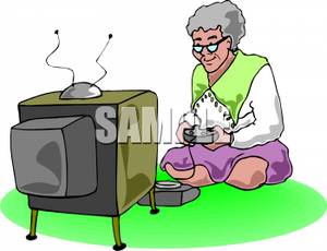 300x230 Picture An Old Lady Playing Video Games