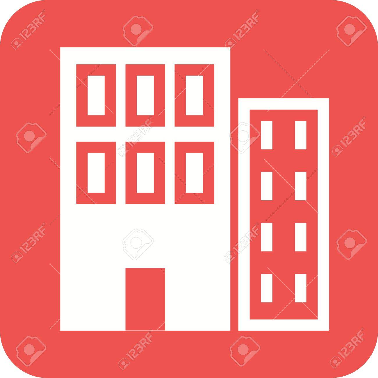 1300x1300 Commercial, Plaza, Business Icon Vector Image.can Also Be Used