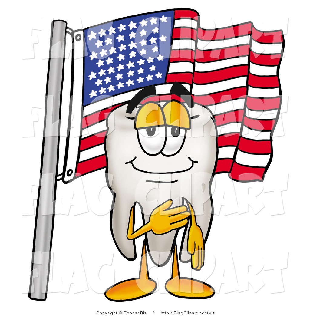 1024x1044 Clip Art Of A Patriotic Tooth Clipart Panda