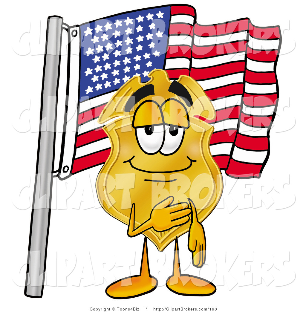 1024x1044 Clip Art Cartoon Of A Police Badge Mascot Cartoon Character