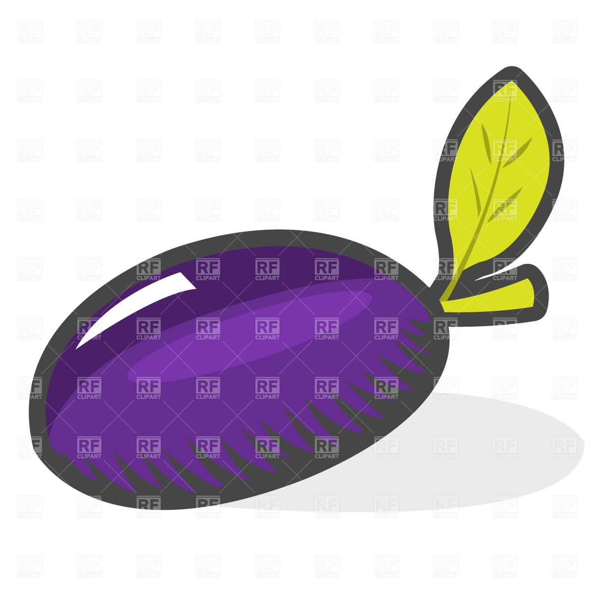 1200x1200 Plum Royalty Free Vector Clip Art Image
