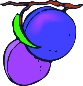 288x298 Plums Clip Art