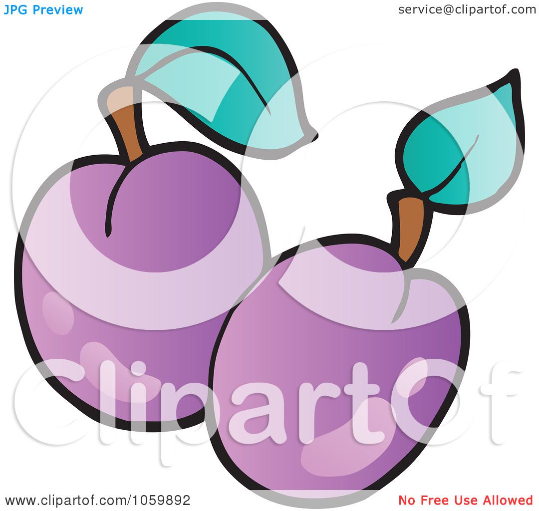 1080x1024 Royalty Free Vector Clip Art Illustration Of Two Plums By Visekart