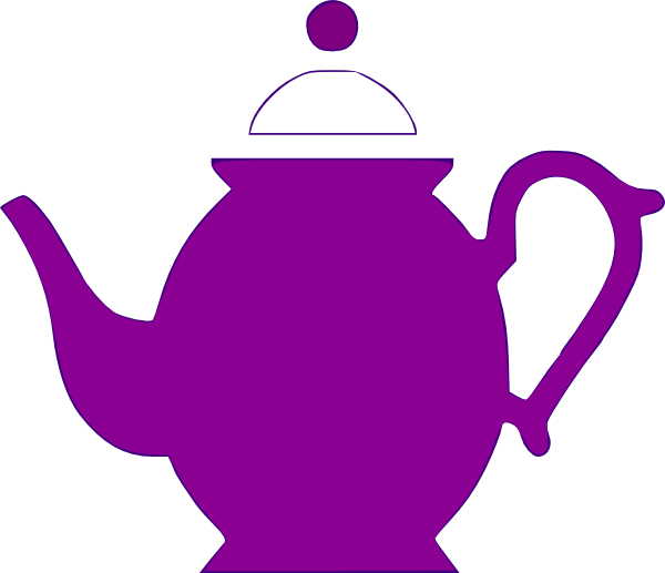 600x517 Teapot Bright Plum Clip Art