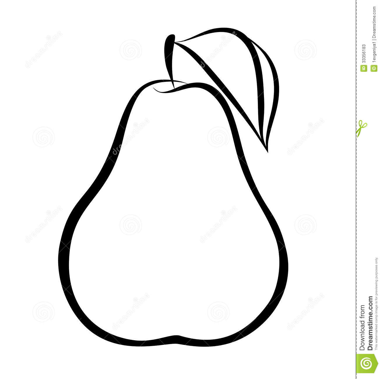 1311x1300 Pear Clipart Black And White