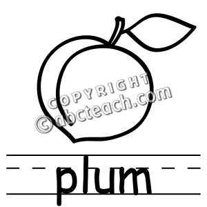300x300 Plum Clip Art Black And White Clipart Panda