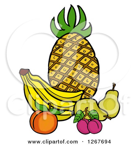 450x470 Royalty Free Vector Clip Art Illustration Of A Round Plum By John