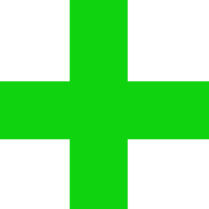 300x300 Small Green Plus Sign Clip Art