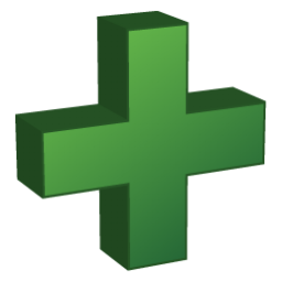 256x256 Green Stereo Plus Sign Icon Free Icons Download