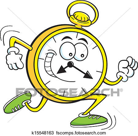 450x443 Clipart Of Cartoon Pocket Watch K15548163