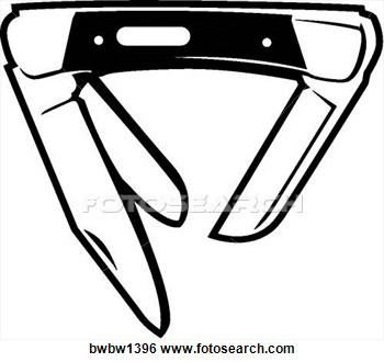 350x330 Pocket Knife Clipart