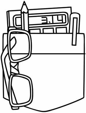 300x395 Pocket Protector Clipart