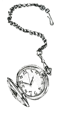 250x472 Pocket Watch Clipart Simple
