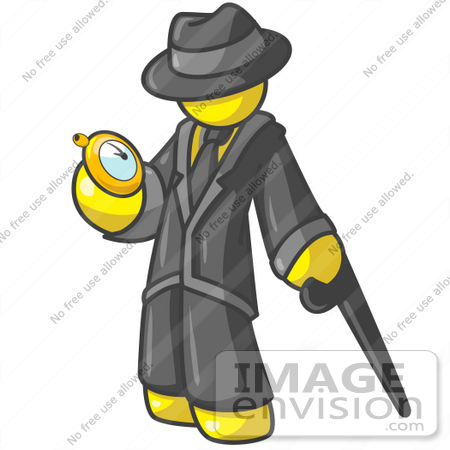 450x450 Clip Art Graphic Of A Yellow Guy Character Checking His Pocket