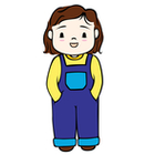 140x140 Clip Art Image Gallery Search Little Girl Standing Cartoon
