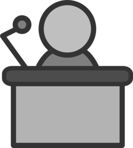 267x297 Speaker Podium Mic Clip Art