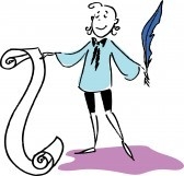 168x161 Poet Clip Art