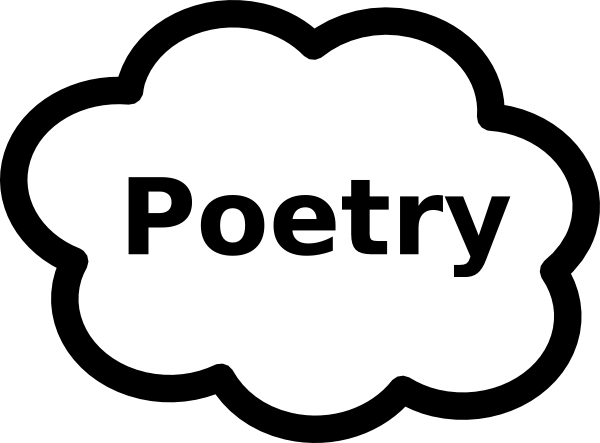 600x443 Poetry Book Sign Clip Art