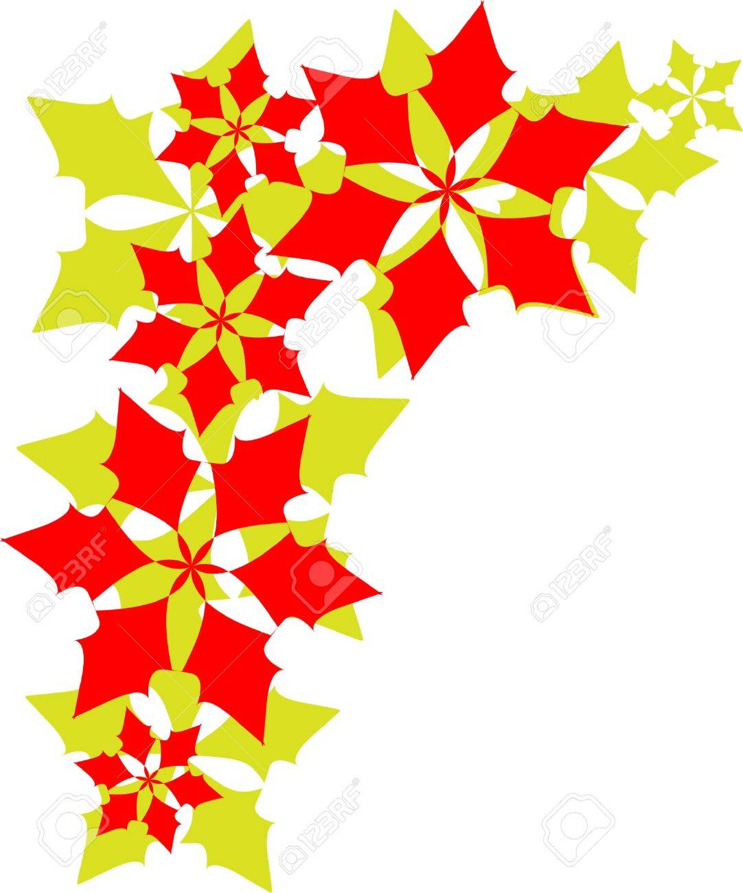 1082x1300 Poinsettia Corner Border Royalty Free Cliparts, Vectors, And Stock