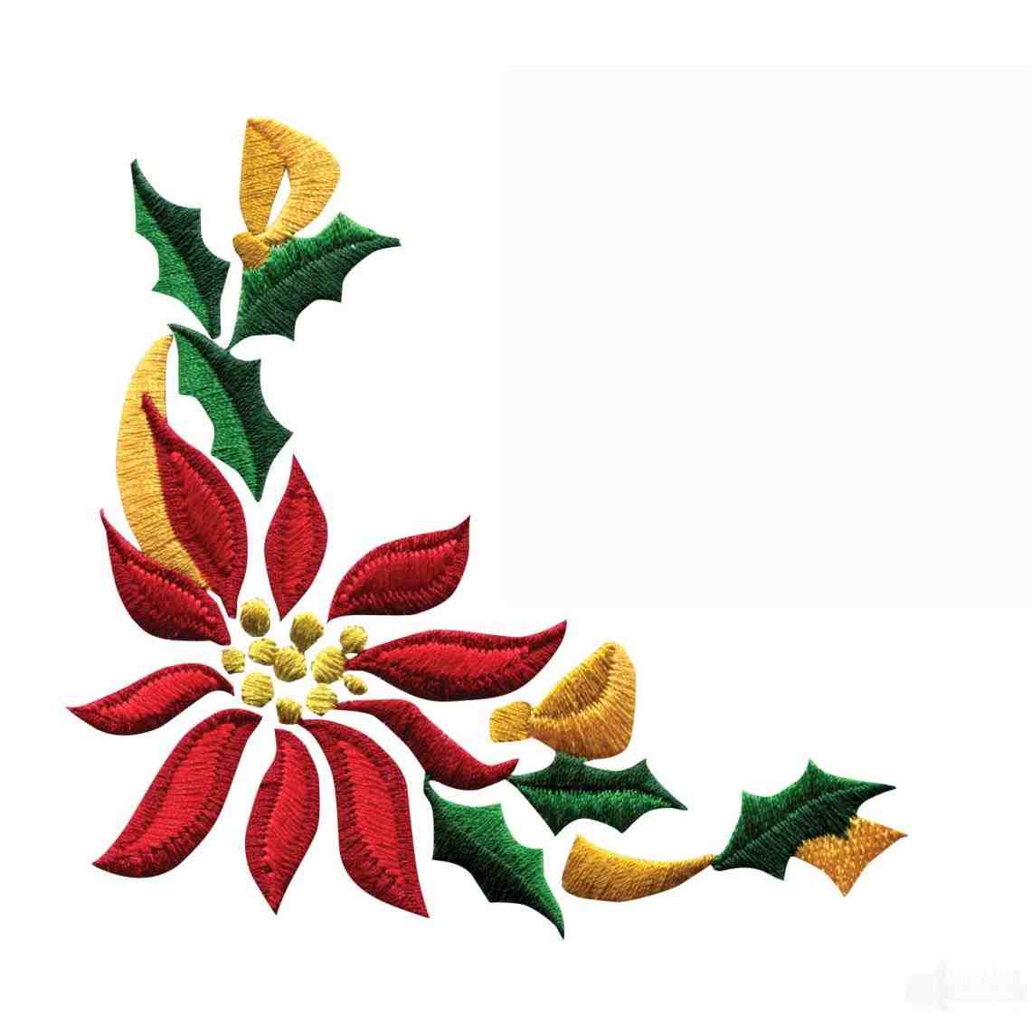 1140x1123 Corner Border Clip Art Free Star Holly Stock Vector Poinsettia