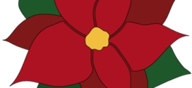 272x125 Poinsettia Border Clip Art, Page Border, And Vector Graphics