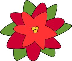 236x202 Red Christmas Poinsettia School Holidays Clipart Amp Borders