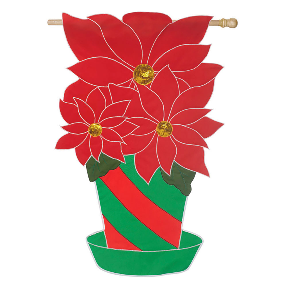 1000x1000 Poinsettia Banner