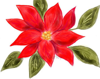 340x270 Poinsettia Clipart Christmas Craft