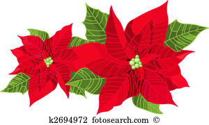 300x180 Poinsettia Clipart Vector