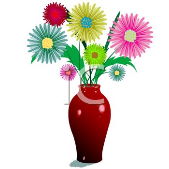 350x350 Poinsettia Clipart Flower Vase