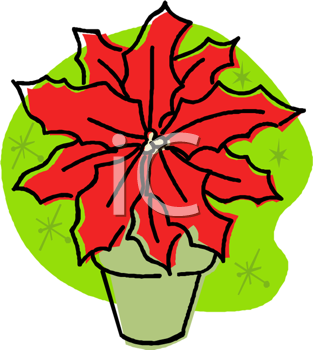 313x350 Royalty Free Poinsettia Clip Art, Flower Clipart