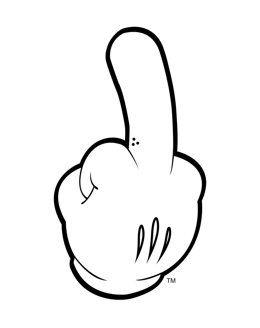 900x1135 Image Of Middle Finger Clipart