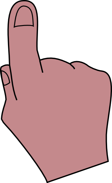 366x599 Pointing Finger Pink Clip Art