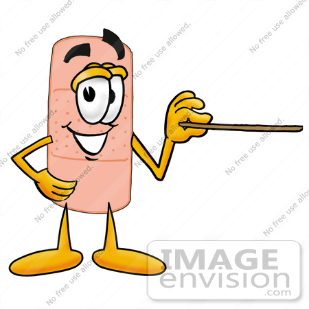450x450 Cliprt Graphic Of Bandaid Bandage Cartoon Character Holding