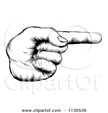 450x470 Clipart Finger Pointing Left