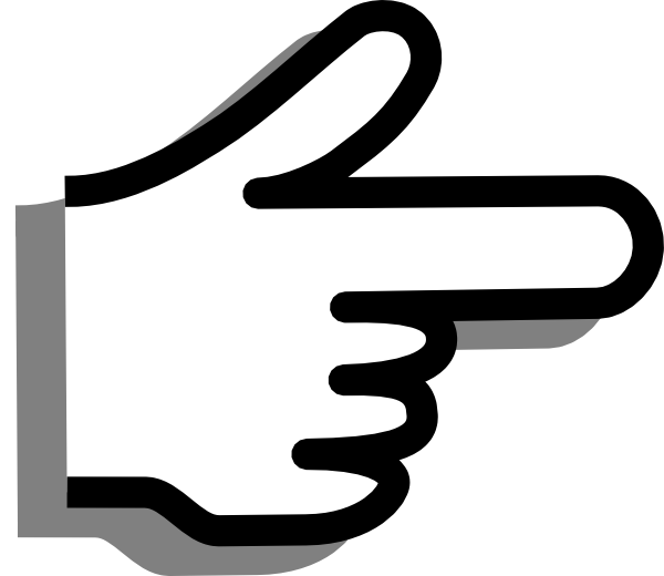 600x520 Left Pointer Finger Clipart 1962683
