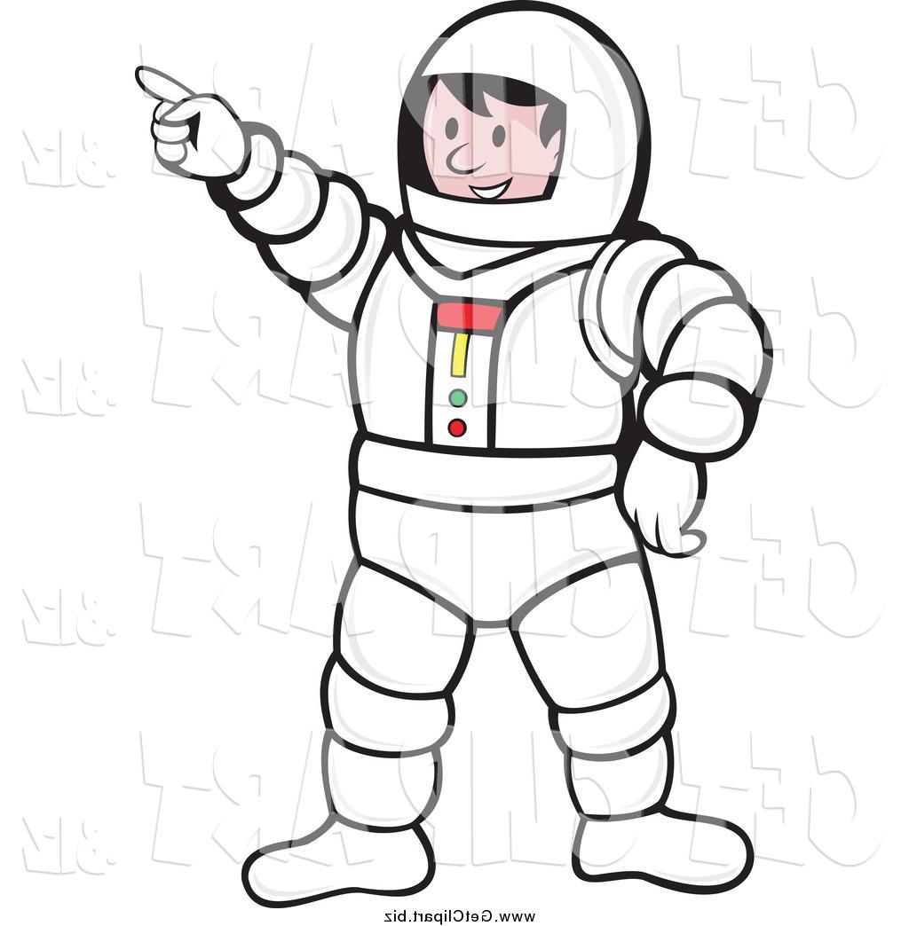1024x1044 Best 15 Astronaut Clipart Clip Art Of Pointing White Male By