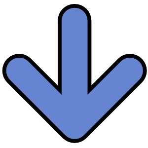 300x300 Clipart Of Arrow Pointing Down