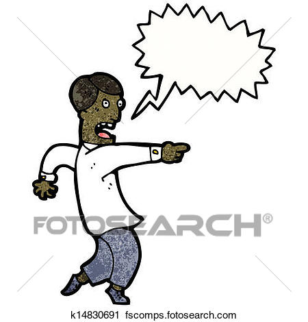 450x470 Clipart Of Man Pointing Finger In Accusation K14830691