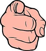 153x170 Hand Pointing Finger Clip Art
