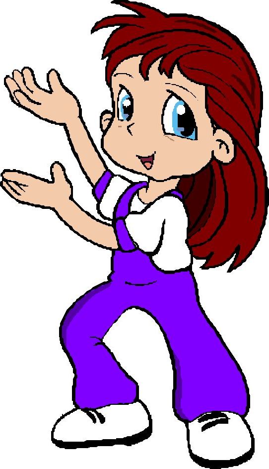 542x943 Children Pointing Clipart
