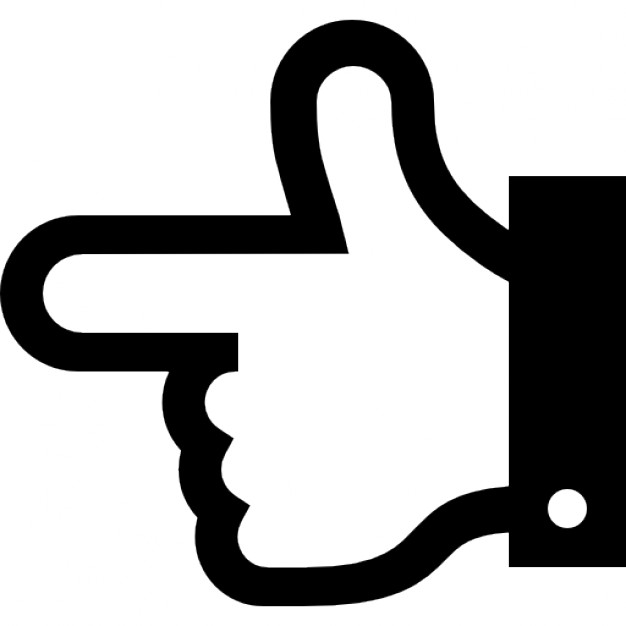 626x626 Hand With Finger Pointing To The Left Outline Icons Free Download