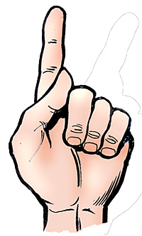 200x333 Index Finger Clipart