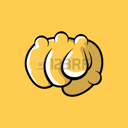450x450 Vector Illustration Of Hand Pointing Finger At Viewer, From Front