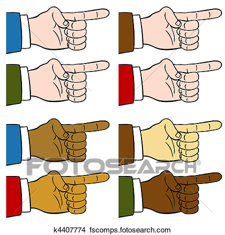 450x470 Drawings Of Finger Pointing Set K4407774