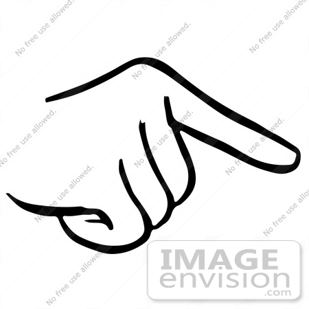 450x450 Finger Clipart Black And White
