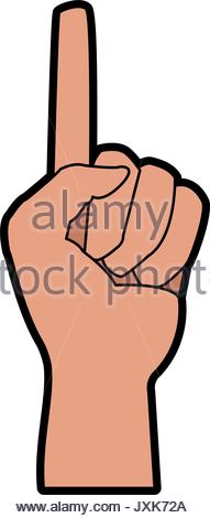191x470 Index Finger Pointing Up Illustration Stock Vector Art