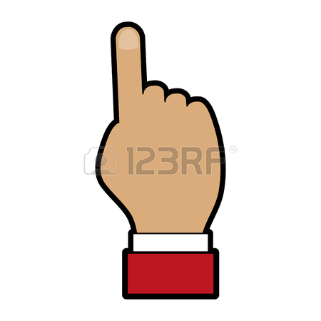 450x450 Hand Pointing With Index Finger Icon Image Vector Illustration