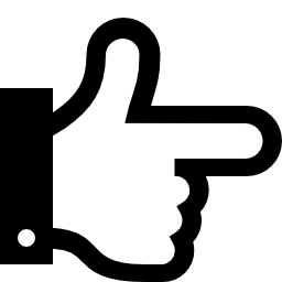 256x256 Hand Outline Pointing To The Clipart Panda