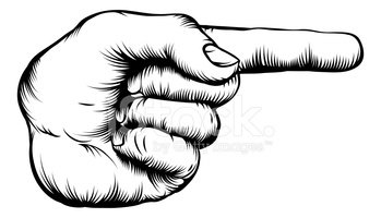 349x200 Vector Of A Male Hand Pointing His Finger Stock Vectors